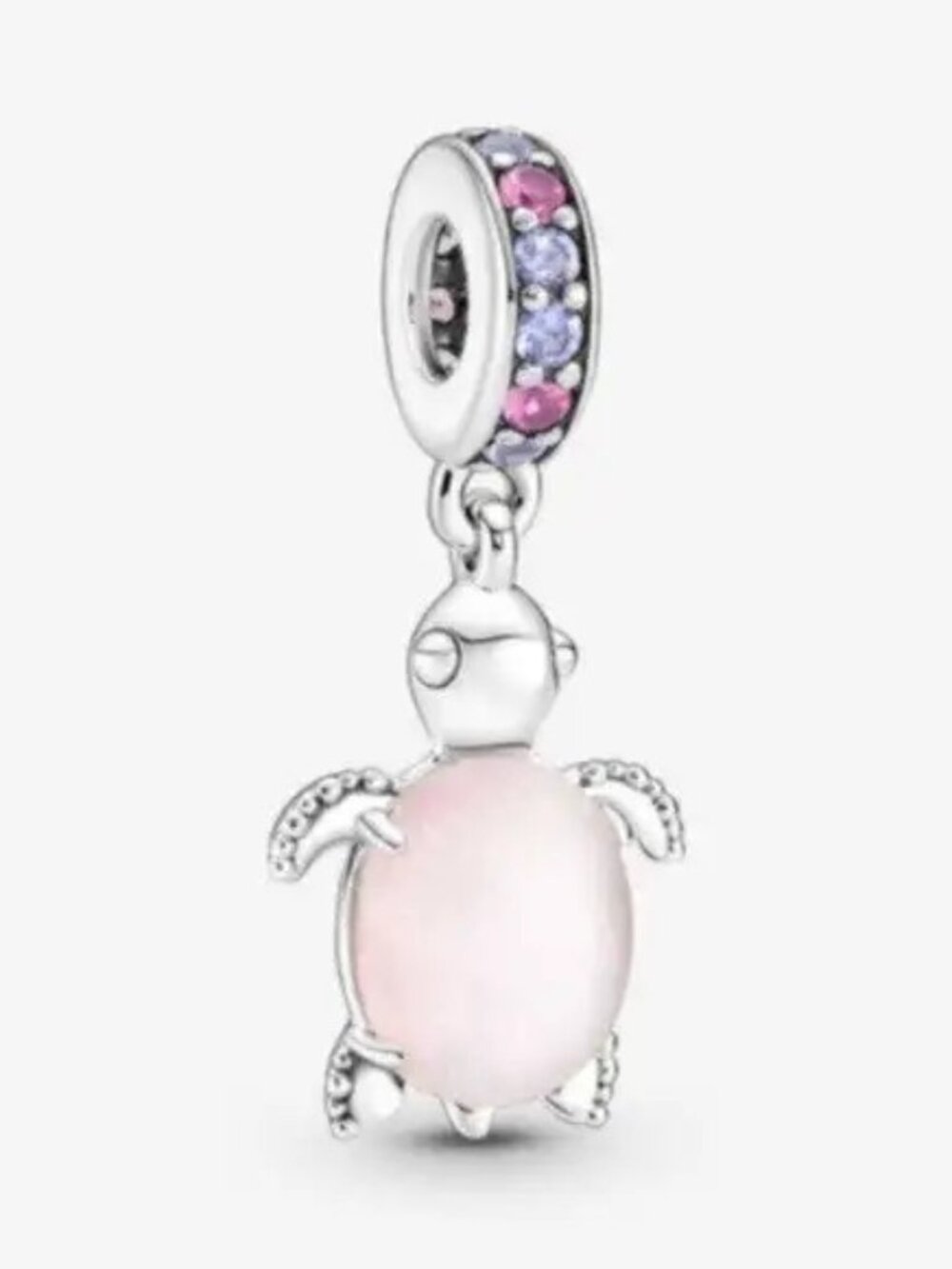 Pandora Murano Glass Pink Sea Turtle Dangle Charm